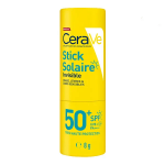 Cerave suncare stick solaire invisible spf50 + haute protection 8g