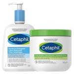 Cetaphil routine peaux sensibles - lotion nettoyante et crme hydratante