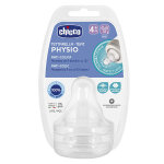 Chicco accessoires biberons ttine physiologique anti - coliques dbit rapide + 4m lot de 2