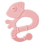 Chicco anneau de dentition + 2m soft & clean iguane rose