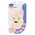 Chicco anneau de dentition fresh friends doudou + 4m rose Chicco anneau de dentition fresh friends doudou + 4m rose
