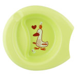 Chicco repas assiette creuse décorée avec rebord + 6m vert Chicco repas assiette creuse décorée avec rebord + 6m vert