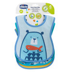 Chicco repas bavoir dcor + 6m bleu 3 units