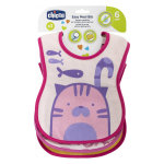 Chicco repas bavoir dcor + 6m rose 3 units