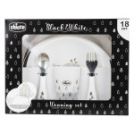 Chicco repas coffret black & white + 18m baleines