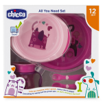 Chicco coffret repas + 12m rose