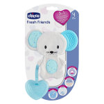 Chicco anneau de dentition fresh friends doudou + 4m bleu