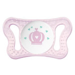 Chicco physio forma micro sucette silicone + 0m couronne lot de 2 + boite de strilisation