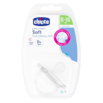 Chicco physio forma soft sucette tout silicone + 6m transparent