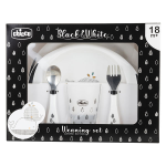 Chicco repas coffret black & white + 18m baleines