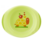 Chicco repas ensemble assiette plate et creuse décorée + 12m vert Chicco repas ensemble assiette plate et creuse décorée + 12m vert