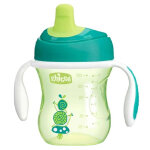 Chicco repas tasse d'apprentissage à bec + 6m verte Chicco repas tasse d'apprentissage à bec + 6m verte