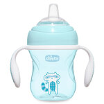 Chicco repas tasse de transition poignée silicone + 4m raton laveur bleu 200ml Chicco repas tasse de transition poignée silicone + 4m raton laveur bleu 200ml