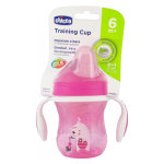 Chicco repas tasse training à bec rigide + 6m ours rose 200ml Chicco repas tasse training à bec rigide + 6m ours rose 200ml