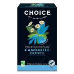 Choice infusion camomille douce bio 17 sachets Choice infusion camomille douce bio 17 sachets