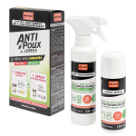 Cinq sur cinq kit traitement environnement anti poux et lentes spray 250ml + additif lessive 150ml