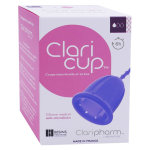 Claripharm claricup coupe menstruelle antimicrobienne transparente taille 1 + box de dsinfection