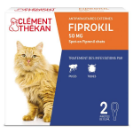 Clment thkan anti - puces chat et anti - tiques, 2 pipettes