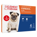 Clement thekan fiprokil anti - puces anti - tiques chien 2 - 10kg 4 pipettes