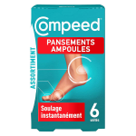 Compeed® - assortiment pansements ampoules x6 Compeed® - assortiment pansements ampoules x6