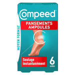 Compeed® - pansements ampoules moyen format x6 Compeed® - pansements ampoules moyen format x6