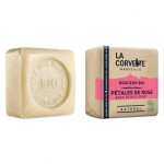 La corvette marseille savon douceur bio ptales de rose 100g