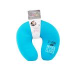 Coussin de nuque microbilles bleu