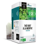 Dayang thé vert à la menthe bio 20 sachets Dayang thé vert à la menthe bio 20 sachets