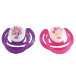 Dbb remond 2 sucettes anatomiques 1er �ge t�terelles en silicone motif fleurs