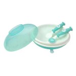 Dbb remond assiette garde au chaud avec couvercle et couverts coloris mint