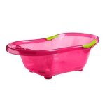 Dbb remond baignoire b�b� 4 mois � 3 ans trou et bouchon de vidange coloris rose