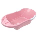 Dbb remond baignoire b�b� 4 mois � 3 ans trou et bouchon de vidange coloris rose