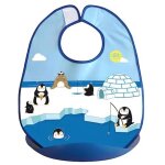 Dbb remond bavoir b�b� ramasse tout poche ramasse miettes amovible motif pingouin