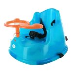 Dbb remond r�hausseur avec volant si�ge repas b�b� 10 mois � 4 ans coloris turquoise