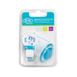 Dbb remond sucette physiologique silicone 2me ge + attache sucette bleu