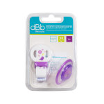 Dbb remond sucette physiologique silicone 2me ge + attache sucette violet
