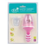 Dbb remond sucette saveurs grignoteuse 2 t�tines en silicone coloris rose