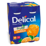 Delical boisson fruite orange lot de 4 x 200ml