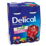 Delical boisson fruite raisin 4 x 200ml