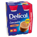 Delical boisson hp hc concentr en protines sans lactose caf lot de 4 x 200ml