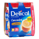 Delical boisson hp hc concentr en protines sans lactose caramel lot de 4 x 200ml