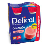 Delical boisson hp hc concentr en protines sans lactose fraise lot de 4 x 200ml