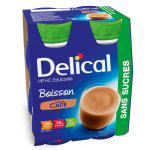 Delical boisson hp hc edulcore sans sucres caf 4 x 200ml