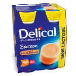 Delical boisson hp hc effimax 2. 0 sans lactose pche abricot lot de 4 x 200ml