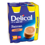 Delical boisson hp hc max 300 sans lactose caf lot de 4 x 300ml