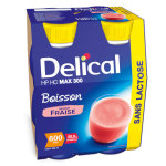 Delical boisson hp hc max 300 sans lactose fraise 4 x 300ml