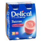 Delical boisson lactée hp hc fruits rouges 4 x 300ml Delical boisson lactée hp hc fruits rouges 4 x 300ml