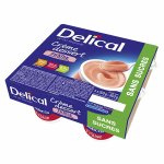 Delical crme dessert hp hc dulcore sans sucres fraise 4 x 200g