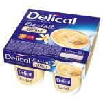 Delical dessert lact hp hc riz au lait vanille note caramel 4 x 200g