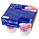 Delical dessert lact hphc le brass fraise 4 x 200g
